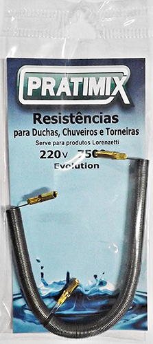 Resistência 220v 7500w Tipo Lorenzetti - Evolution Turbo/ ev 13527 EVL0275