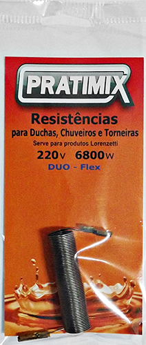 Resistência 220v 6000w Tipo Lorenzetti - Duo Shower Flex / Duo Shower Turbo Flex 13529 LDF0268