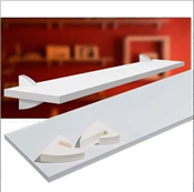 Prateleira Em Mdp Concept Branca Suporte Plástico 1,5mmx20cm 13644 8850.020 