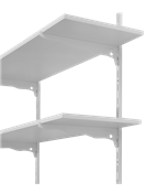 Prateleira Em Mdp Pintada Branca 1,5mmx25cmx1,00mt 13676 8053.050 