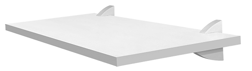 Prateleira Em Mdp Concept Branca Suporte Plástico 1,5mmx20cmx0,40cm 13678 8850.010