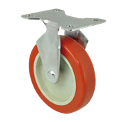 Rodízio Fixo Pl Diâmetro 75mm 95kg Roda Cor Laranja 13667 10452 