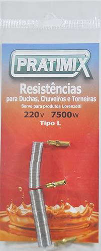 Resistência Duo Shower 220v 7500w Tipo Lorenzeti 13768 LD0275