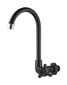 Torneira Cozinha Parede  Arejador Fixo  Preta Sicíl 13835 2911 