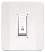 Pulsador Sobrepor C/ Campainha Gravada C/ Cx Branco 10a 250v 13943 61501 