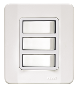 Interruptor 3 Teclas Simples 10a 250v Caixa Simples Branca 13946 63500 