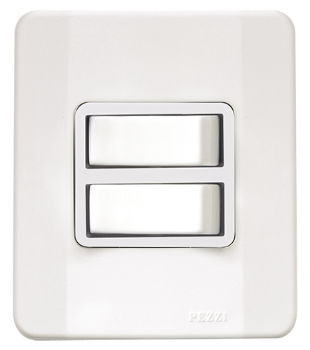 Interruptor 2 Teclas Simples 10a 250v C/placa E Caixa Simple 13929 62500