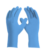 Luva Nitrílica Descartável Sensiflex Flex Cx C/ 50 Pares Tam 13999 DA90200  P  AZ 