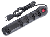 Filtro De Linha  Preto  5 Tomadas 13958 QFL5P 