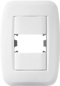Placa + Bastidor 2x4  P/ 1 Módulo Branco Clássica 14237 50131 
