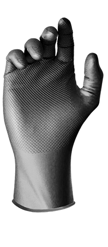 Luva Nitrílica Ambidestra Super Glove Black Tam. M C.a. 38.645 Cx. C/ 50un 14288 SUPER GLOVE BLACK T8