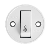 Pulsador Campainha Sobrepor Redondo 10a 250v 14350 191C-1 