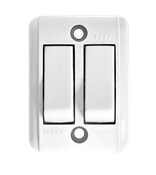Interruptor Sobrepor Retangular 2 Teclas Simples 10a 250v 14352 221-1 