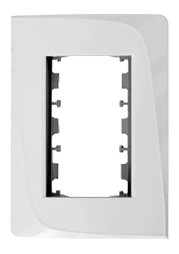 Placa Abs + Bastidor 2x4 Tendenza Branco 10090 50530