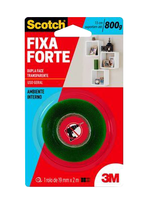 Fita Dupla Face Fixa Forte  12mm X 2m 14395 HB004419873 