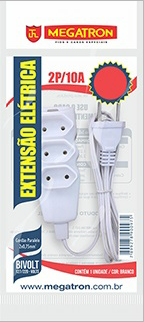 Extensão Cordão Paralelo 3m 10a 250v 2p 2x0,75 Branco 14397 97 