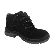 Botina Amarrar Nobuck +5f Ilh Pu Bico Pvc Preto 45 14465 330345