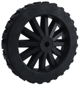 Roda Máquina Cortar Grama Plástica F12m Pev 15x3 14519 5523 