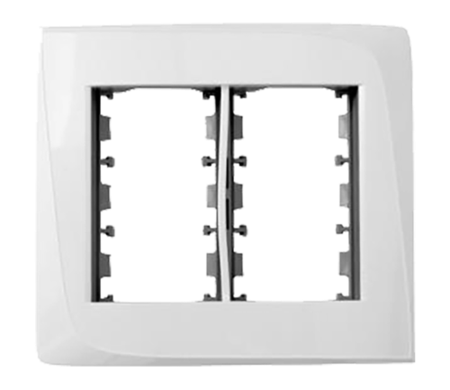 Placa + Bastidor 4x4 Tendenza Branco 10091 50540