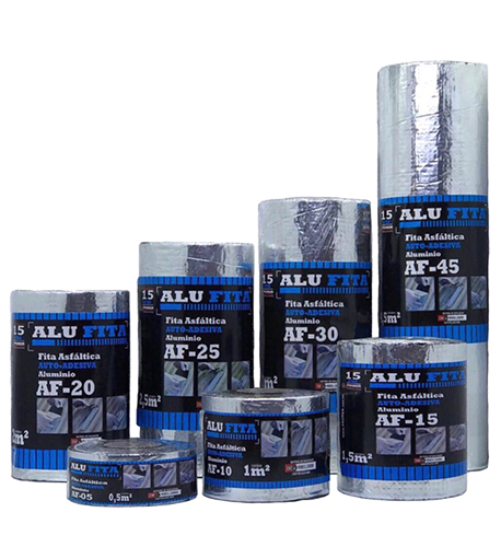 Fita Asfaltica AutO-Adesiva   5cm X 10m AlU-Flex AfF-05 14540 351 