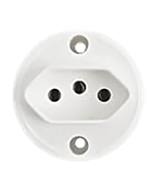 Tomada Sobrepor Redonda Branco Nbr 2p+t 250v 20a 14353 137-1 