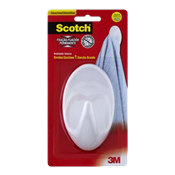 Gancho Com Adesivo Plástico 1 Peças Grande 3,0kg 14603 HB004683577 