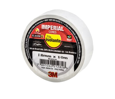 Fita Isolante Imperial Branca 18mmx10m 14615 HB004298004 