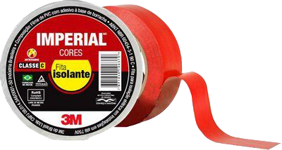 Fita Isolante Imperial Vermelha 18mmx10m 14619 HB004298095 