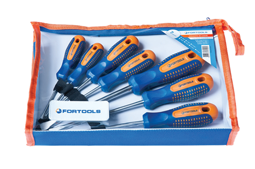 Jogo Chave Fenda/phillis Cabo Em Abs Emborrachado Crv 7 Peça 14863 327.001