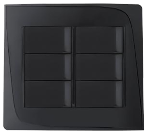 Placa + Bastidor 4x4 Tendenza Preto 11500 50540-2
