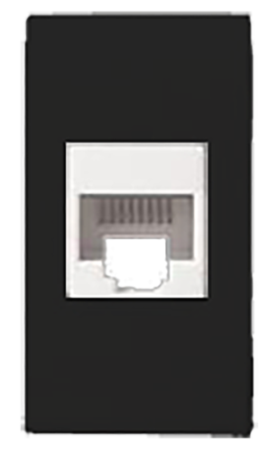 Tomada Rede Rj45 Com Conector Preta Linha 50.000 11509 50044-2