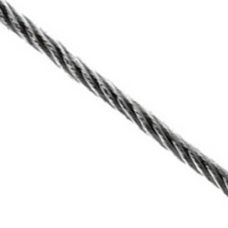 Cabo Aço 5/16" - 8,0mm Alma Fibra Galvanizado 6x19 Bobina 25 15467 17803