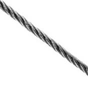 Cabo Aço 5/16" - 8,0mm Alma Fibra Galvanizado 6x19 Bobina 25 15467 17803 
