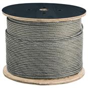 Cabo Aço 3/16" - 4,80mm Alma Fibra Galvanizado 6x7 Bobina 10 15469 17796 