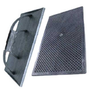 Desempenadeira Plástica Estriada Com Borda 180x310mm 15474 166