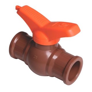 Registro Esfera Plástico Marrom Soldável 50mm 15555 904