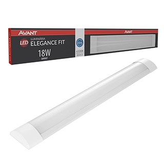 Luminária Led Elegance Fit Branca 6500k 18w 1080 Llumes Bivo 15638 946101377