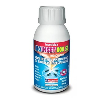 Inseticida Bioinset 800 Sc Fipronil/imidacloprido 30ml, Onu 3082 -Subs Apres Risco Para O Ambiente, Líquida, N.e 9 Ge ii 15736 9833 