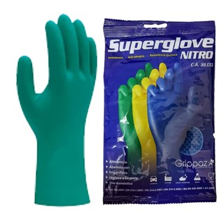 Luva Nitrílica Superglove Nitro Pacote Com 50 Luvas Ambidest 15746 SGLOVE-G-T7