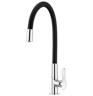 Torneira Multiuso De Mesa Preta Bica Flexível 15976 7048531 