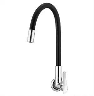 Torneira Multiuso De Parede Preta Bica Flexível 15977 7048533 