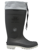 Bota Cano Longo Com Amarra Preta/cinza Super Max N°44 C.a. 4 10768 CLP502 SFA 44 