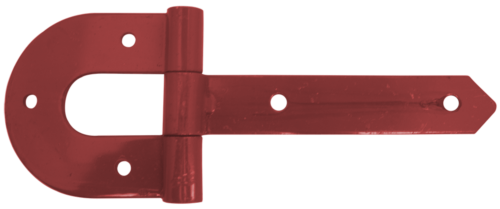 Dobradiça Porteira Leve Vermelha 3mm 15,5 X 9cm 10,5" 5685 47 
