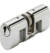 Cilindro Avulso Cromado Oval Para Fechadura Arouca Bipartido 7380 51ZCR 
