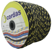 Corda Poliéster Preta/colorida Carretel Com 240m 08mm 11129 C1C0908 