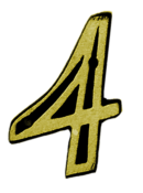 Número Casa Plástico Altura 11,5 Cm 4 9826 NC-4 