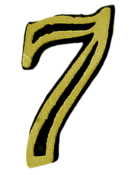 Número Casa Plástico Altura 11,5 Cm 7 9829 NC-7 