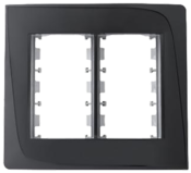 Placa + Bastidor 4x4 Tendenza Preto 11500 50540-2 