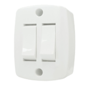 Interruptor Sobrepor Retangular 2 Teclas Simples 6a 250v 11653 16562 